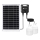 Aigostar - Lampadario solare LED con sensore 2xLED/35W/12V 6000 mAh 6500K diametro 10 cm + telecomando
