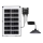 Aigostar - Lampadario solare LED LED/35W/12V 3000 mAh 6500K diametro 15 cm + telecomando