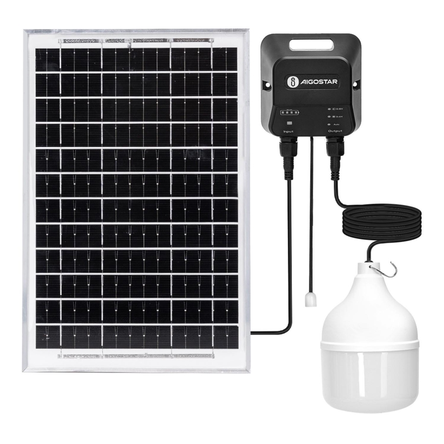 Aigostar - Lampadario solare LED LED/70W/12V 6000 mAh 6500K diametro 12 cm + telecomando