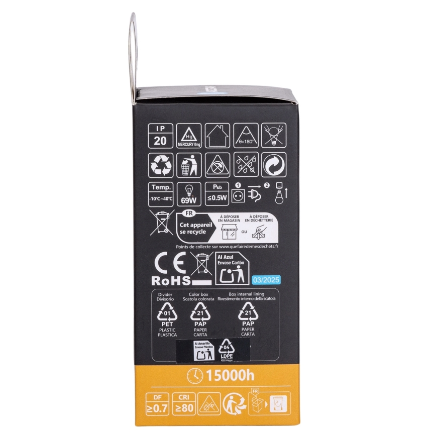 Aigostar - Lampadina LED RGBW dimmerabile A60 E27/10W/230V 3000K + telecomando