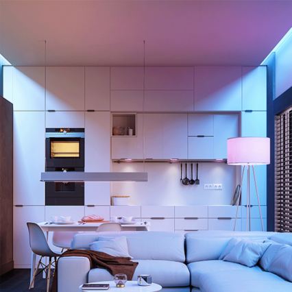 Aigostar - Lampadina LED RGBW dimmerabile G45 E27/4,8W/230V 3000K + telecomando