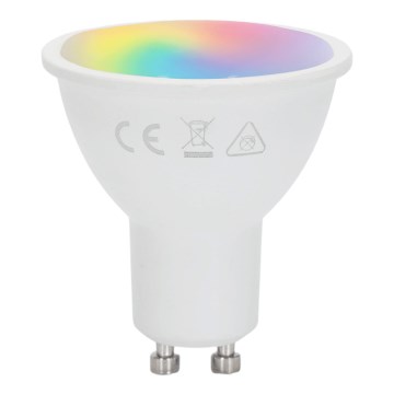 Aigostar - Lampadina LED RGBW dimmerabile GU10/4,8W/230V 3000K + telecomando