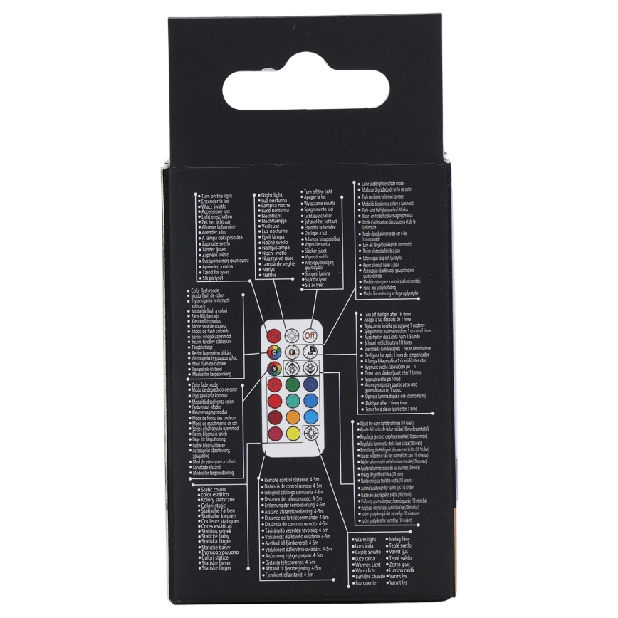 Aigostar - Lampadina LED RGBW dimmerabile GU10/6W/230V 3000K + telecomando