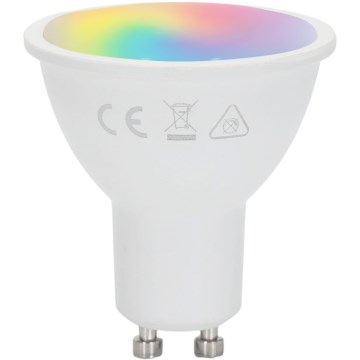 Aigostar - Lampadina LED RGBW GU10/4,8W/230V 3000K + telecomando