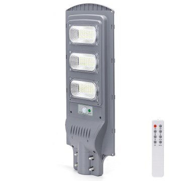 Aigostar - Lampione solare a LED con sensore di movimento e crepuscolare LED/150W/3,2V 15000mAh IP65 6500K + telecomando