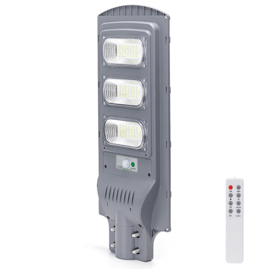 Aigostar - Lampione solare a LED con sensore di movimento e crepuscolare LED/150W/3,2V 15000mAh IP65 6500K + telecomando