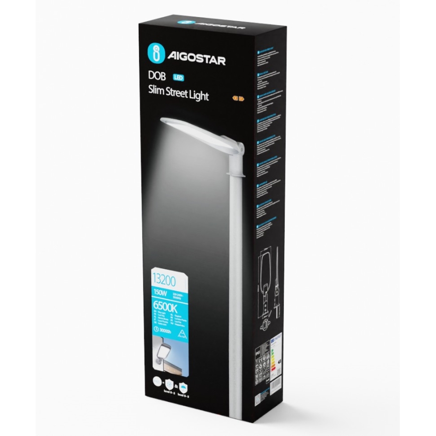 Aigostar - Lampione stradale SLIM LED/150W/230V 6500K IP65