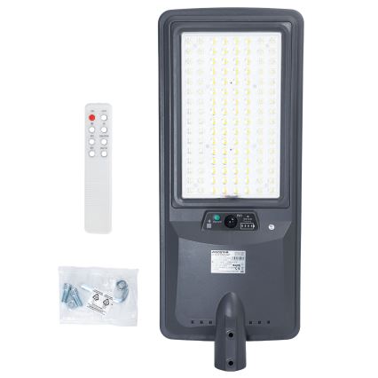 Aigostar - Lampione solare LED con sensore LED/300W/3,2V 3000/4000/6500K 3600mAh + telecomando