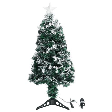 Aigostar - Albero di Natale LED da esterno 85 LED/8 funzioni 0,9 m IP44 bianco freddo