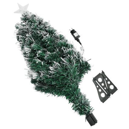 Aigostar - Albero di Natale LED da esterno 85 LED/8 funzioni 0,9 m IP44 bianco freddo