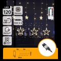 Aigostar - LED Catena luminosa da esterno 120xLED/8 funzioni 3x0,6 m IP44 bianco caldo + telecomando