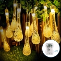 Aigostar - LED Catena luminosa decorativa da esterno 50xLED/8 funzioni 3xAA 5,3m IP44 bianco caldo