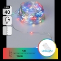 Aigostar - LED Catena luminosa di Natale 40xLED/2x3V 4m multicolore
