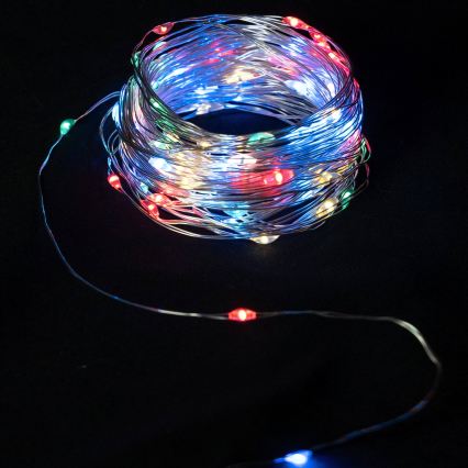 Aigostar - LED Catena luminosa di Natale 40xLED/2x3V 4m multicolore