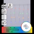 Aigostar-LED Catena luminosa di Natale per esterni 100xLED/8 funzioni 3xAA 8x0,4m IP44 multicolore