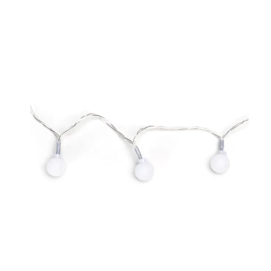 Aigostar-LED Catena luminosa LED da esterno 25xLED/3xAA/8 modalità 2,8 m IP44 bianco caldo