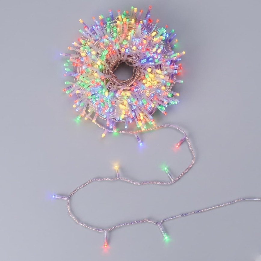 Aigostar - LED Catena luminosa natalizia da esterno 1000xLED/8 funzioni 103m IP44 multicolore