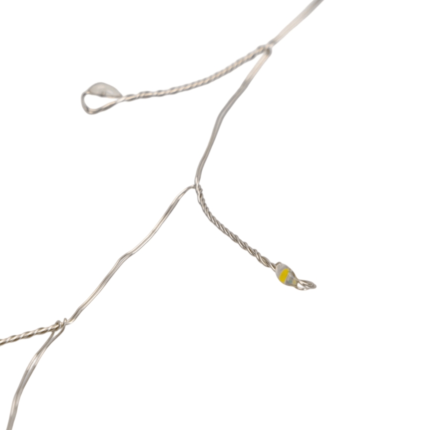 Aigostar - LED Catena luminosa natalizia da esterno 100xLED/8 funzioni 3xAA 3,3m IP44 multicolore