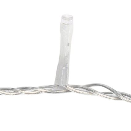 Aigostar - LED catena luminosa natalizia da esterno 100xLED/8 funzioni 5,3m IP44 bianco caldo