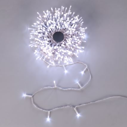 Aigostar - LED Catena luminosa natalizia da esterno 150xLED/8 funzioni 3xAA 5,3m IP44 blu