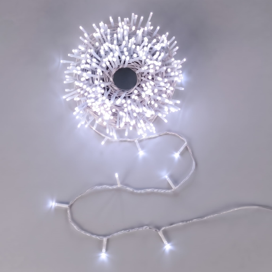 Aigostar - LED Catena luminosa natalizia da esterno 150xLED/8 funzioni 3xAA 5,3m IP44 blu
