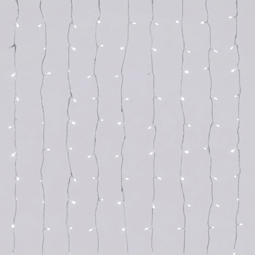Aigostar - LED Catena luminosa natalizia per esterni 156xLED/8 funzioni 4,2x1,2m IP44 bianco freddo