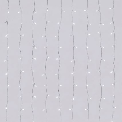 Aigostar - LED catena luminosa natalizia per esterni 192xLED/8 funzioni 4,5x1,2m IP44 bianco freddo