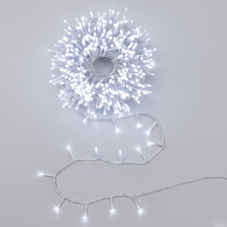 Aigostar - LED Catena luminosa natalizia da esterno 200xLED/8 funzioni 13m IP44 bianco freddo
