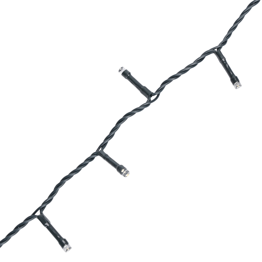 Aigostar - LED Catena luminosa natalizia per esterni 500xLED/8 funzioni 4xAA 25,3 m IP44 bianco caldo