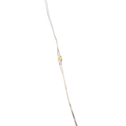 Aigostar -LED Catena luminosa natalizia per esterni 100xLED/8 funzioni 3xAA 10,3m IP44 bianco caldo