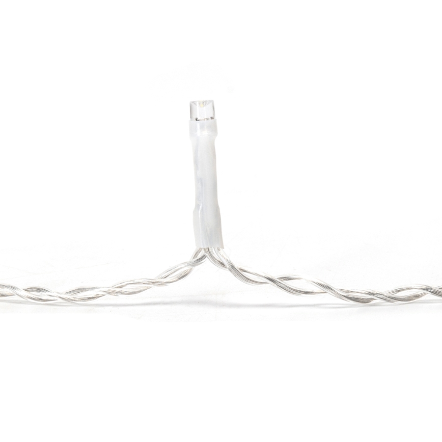 Aigostar - LED catena luminosa natalizia per esterni 100xLED/8 funzioni 5x0,4m IP44 bianco freddo
