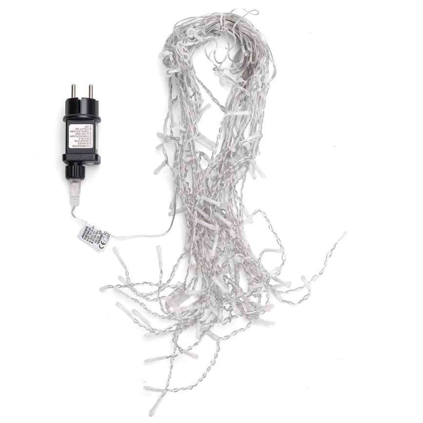 Aigostar - LED Catena luminosa natalizia per esterni 100xLED/8 funzioni 8x0,4m IP44 multicolore