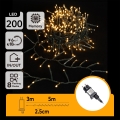 Aigostar - LED Catena luminosa natalizia per esterni 200xLED/8 funzioni 8m IP44 bianco caldo