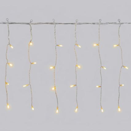 Aigostar - LED catena luminosa natalizia per esterni 400xLED/8 funzioni 23x0,4m IP44 bianco caldo