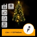 Aigostar - LED da esterno Albero di Natale LED/3,6W/230V 60 cm IP44 bianco caldo