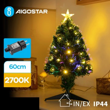 Aigostar - LED da esterno Albero di Natale LED/3,6W/230V 60 cm IP44 bianco caldo
