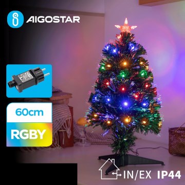 Aigostar - LED da esterno Albero di Natale LED/3,6W/230V 60 cm IP44 multicolore