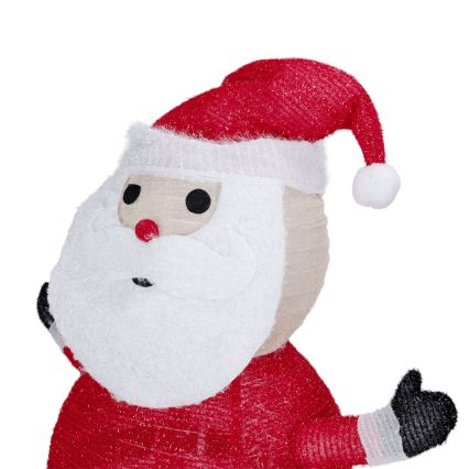 Aigostar - LED decorazione natalizia per esterni 50xLED/3xAA 0,7m IP44 luce fredda Santa Claus