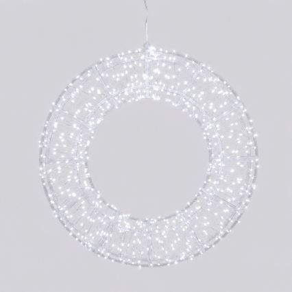 Aigostar - decorazione natalizia LED da esterno 540xLED/6W/230V IP44 bianco freddo cerchio 45 cm