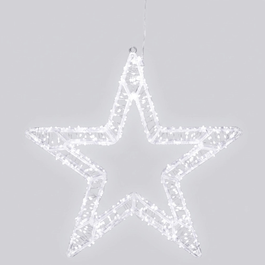 Aigostar - Decorazione natalizia LED da esterno 540xLED/6W/230V 43 cm IP44 fiocco di neve, bianco freddo