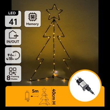 Aigostar - LED decorazione natalizia da esterno LED/3,6W/230V 40 cm IP44 bianco caldo