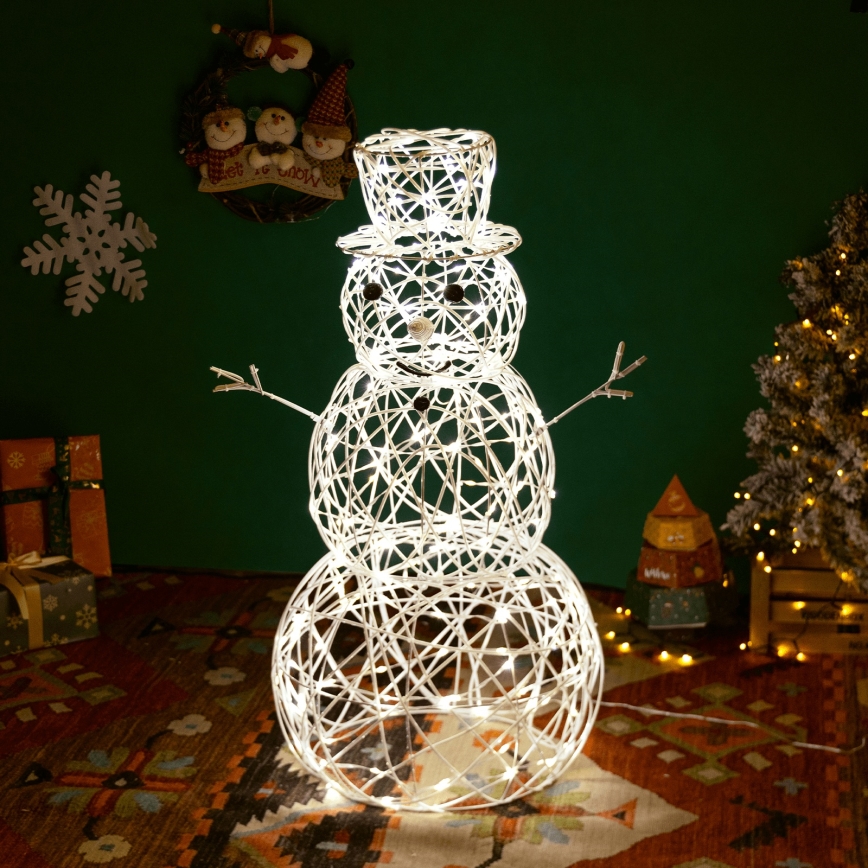 Aigostar - LED decorazione natalizia da esterno LED/3,6W/31/230V 2700K 60 cm IP44 pupazzo di neve