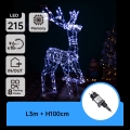 Aigostar - LED Decorazione natalizia da esterno LED/3,6W/31/230V 6500K 105 cm IP44 renna