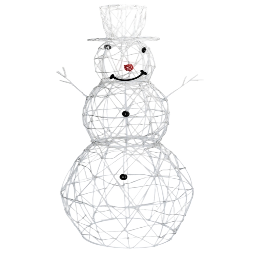 Aigostar - Decorazione natalizia LED da esterno LED/3,6W/31/230V 2700K 90 cm IP44 pupazzo di neve