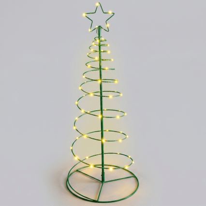 Aigostar - Decorazione natalizia solare a LED LED/0,59W/3,7V 100 cm IP65 130 mAh bianco caldo