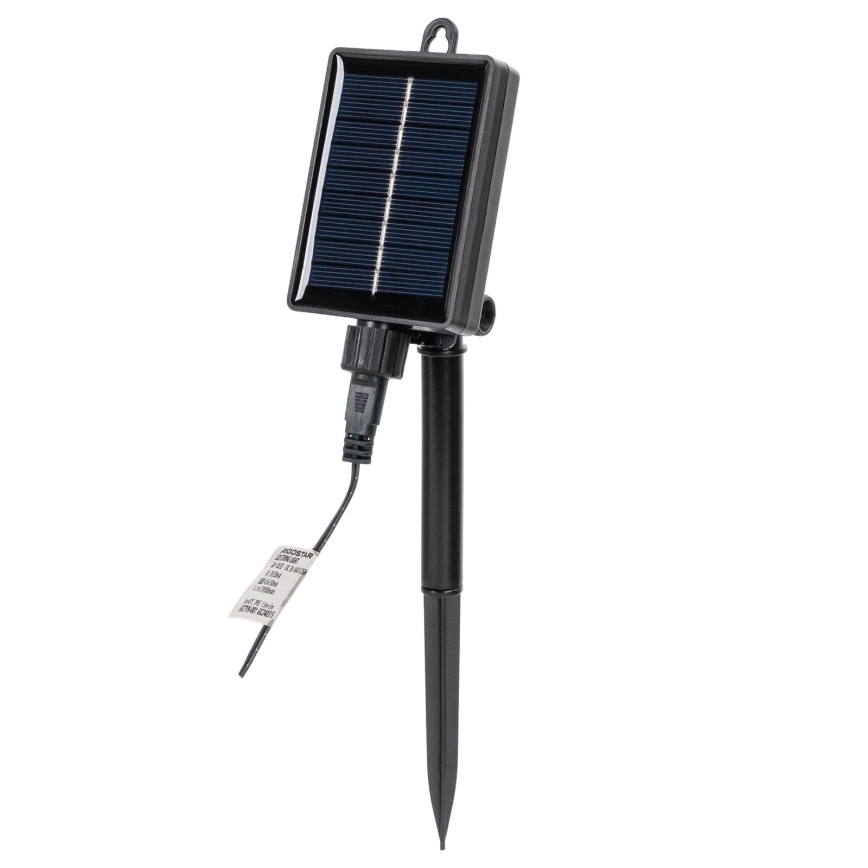 Aigostar - Decorazione natalizia solare a LED LED/0,59W/3,7V 100 cm IP65 130 mAh bianco caldo