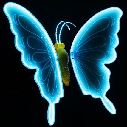 Aigostar - LED decorazione per esterni 372xLED 60 cm IP44 farfalla/blu