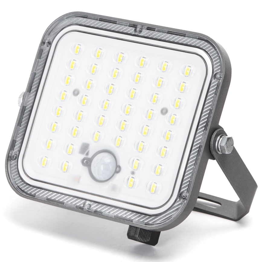 Aigostar - LED Faro solare dimmerabile con sensore LED/80W/3,4V 6500K IP66 + telecomando