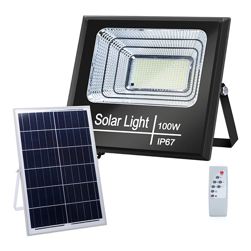 Aigostar - LED Faro solare dimmerabile LED/100W/3,2V IP67 2000 mAh + +TC