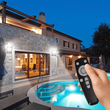 Aigostar - LED Faro solare dimmerabile LED/200W/3,2V IP66 15000 mAh + telecomando